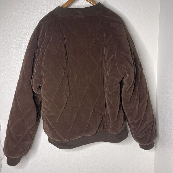 Gamehide REVERSABLE Jacket Men Size L Brown pocket Coat Bomber Style Hunting - Picture 7 of 9